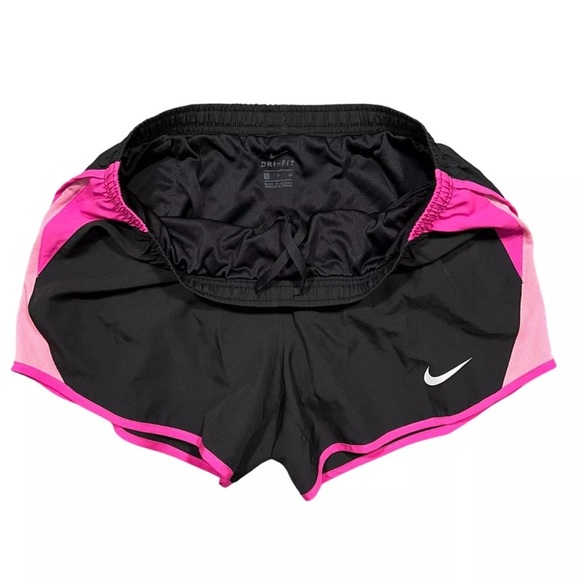 Nike Dri-Fit Black Pink Standard Fit 4" Running Shorts Womens Size Small - Picture 3 of 9